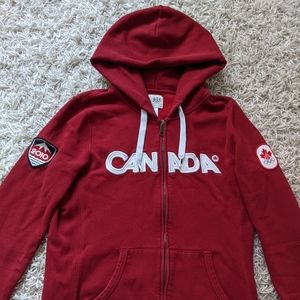 The Bay women's red official Olympic hoodie